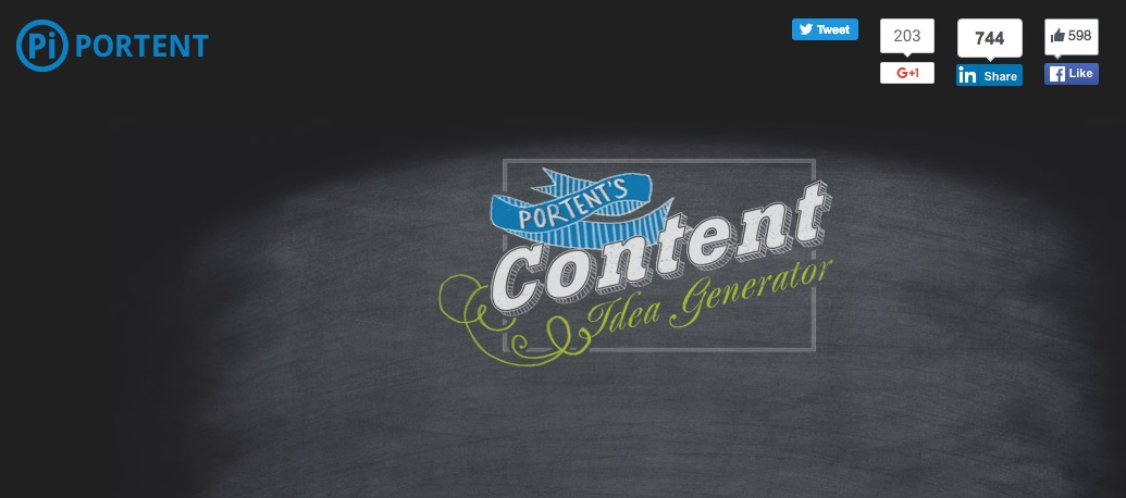 herramientas para la optimización de conversiones: Content Idea generator