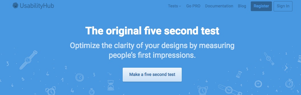 herramientas para la optimización de conversiones: Five second test