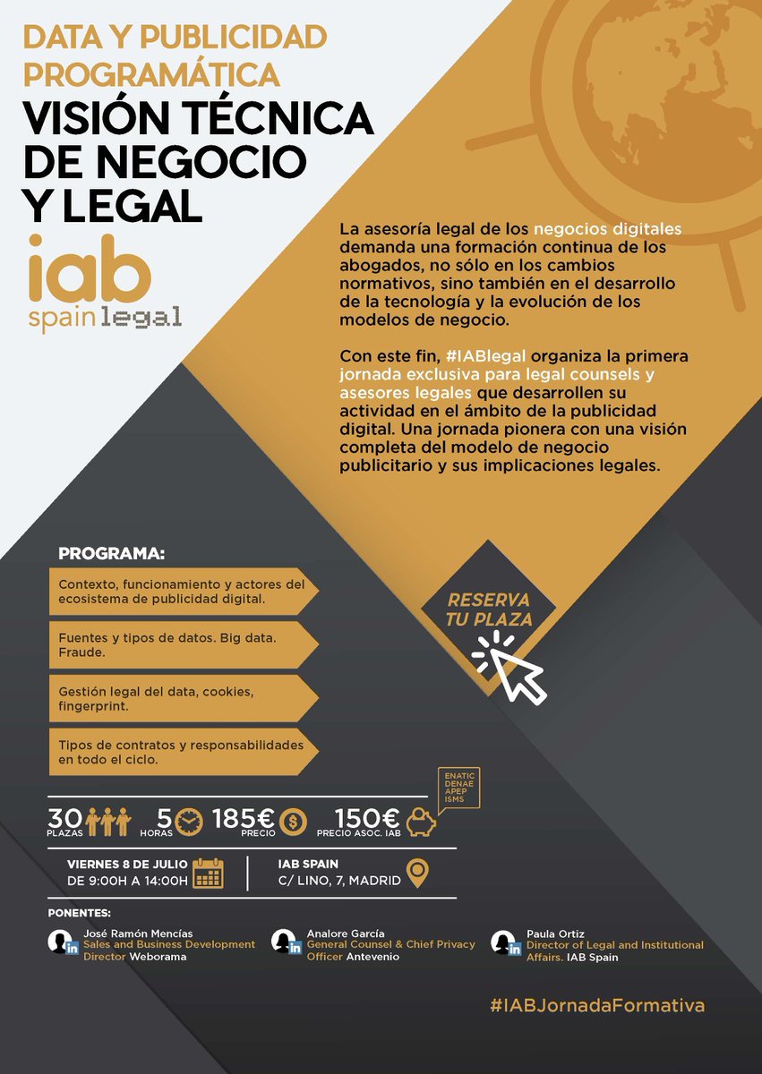 Jornada IAB Spain sobre aspectos legales de la publicidad digital