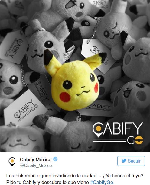 Cabify Pokémon Go!
