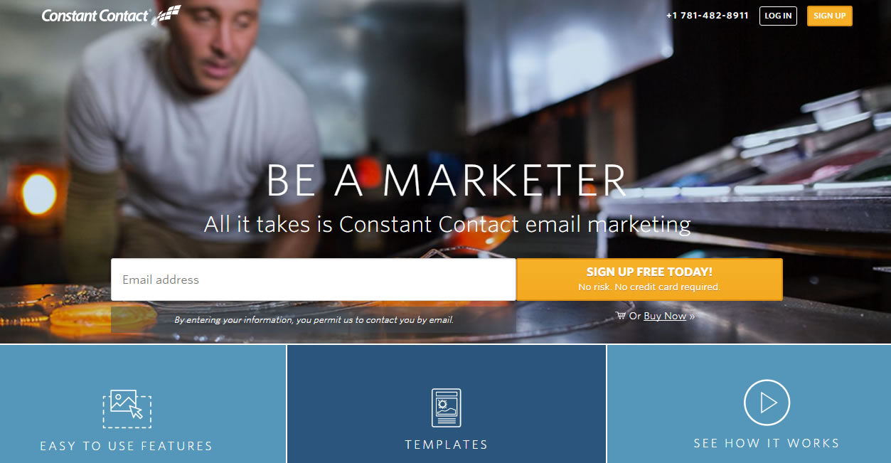 software para envio masivo de email: Constant Contact