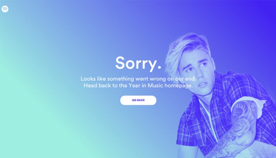 ejemplos de páginas 404: Spotify
