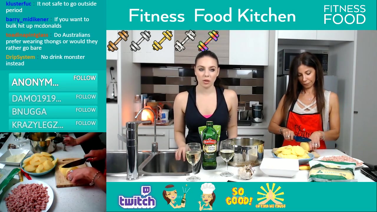 fitness food streaming channel