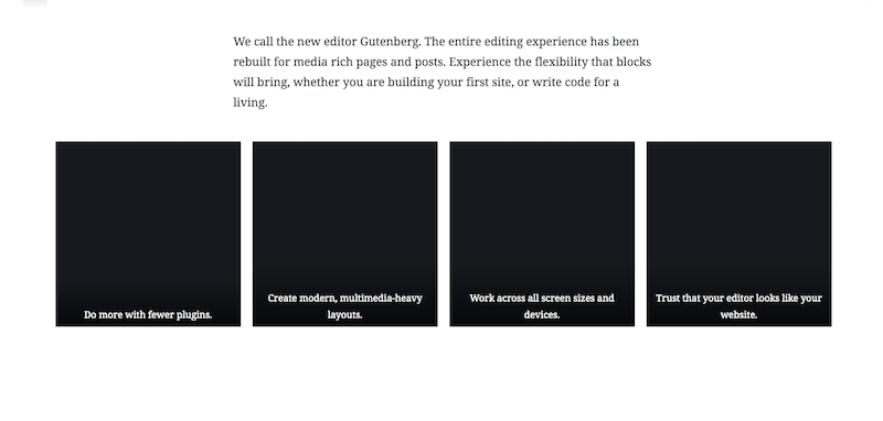 Gutenberg WordPress editor