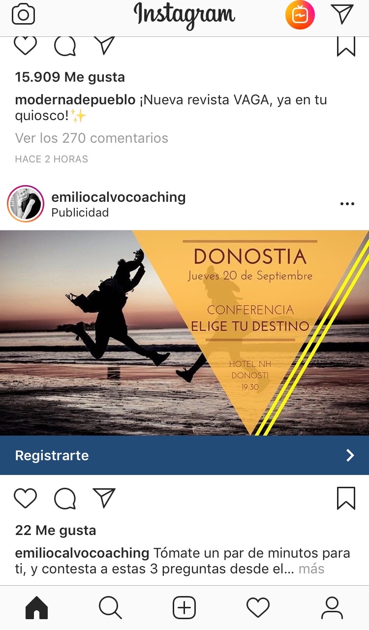 Creación del anuncio para la campaña de publicidad en Instagram