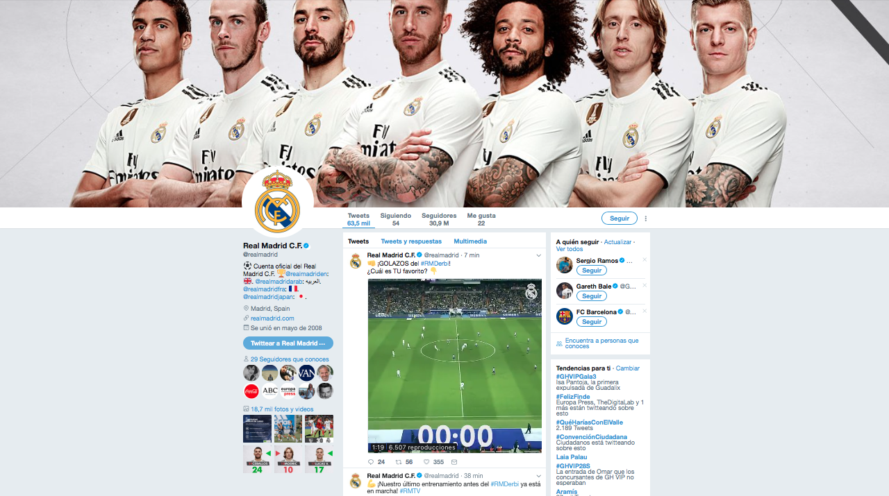 real Madrid marcas con más seguidores en redes sociales