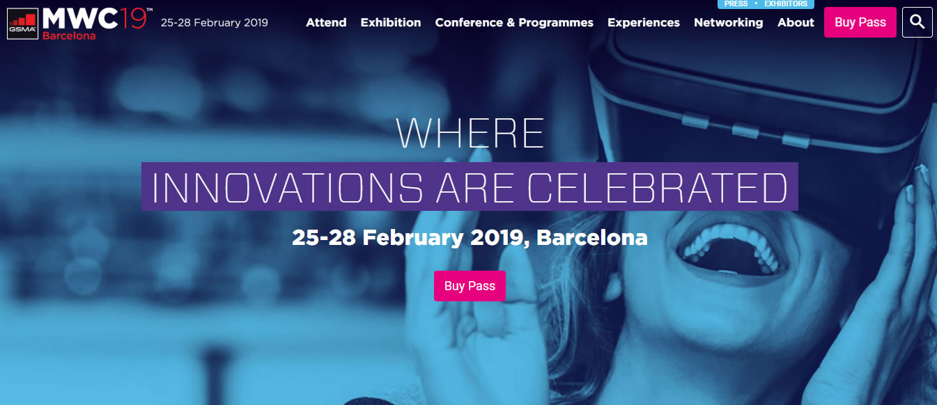 eventos de Marketing Digital en Europa de 2019 - Mobile World Congress 