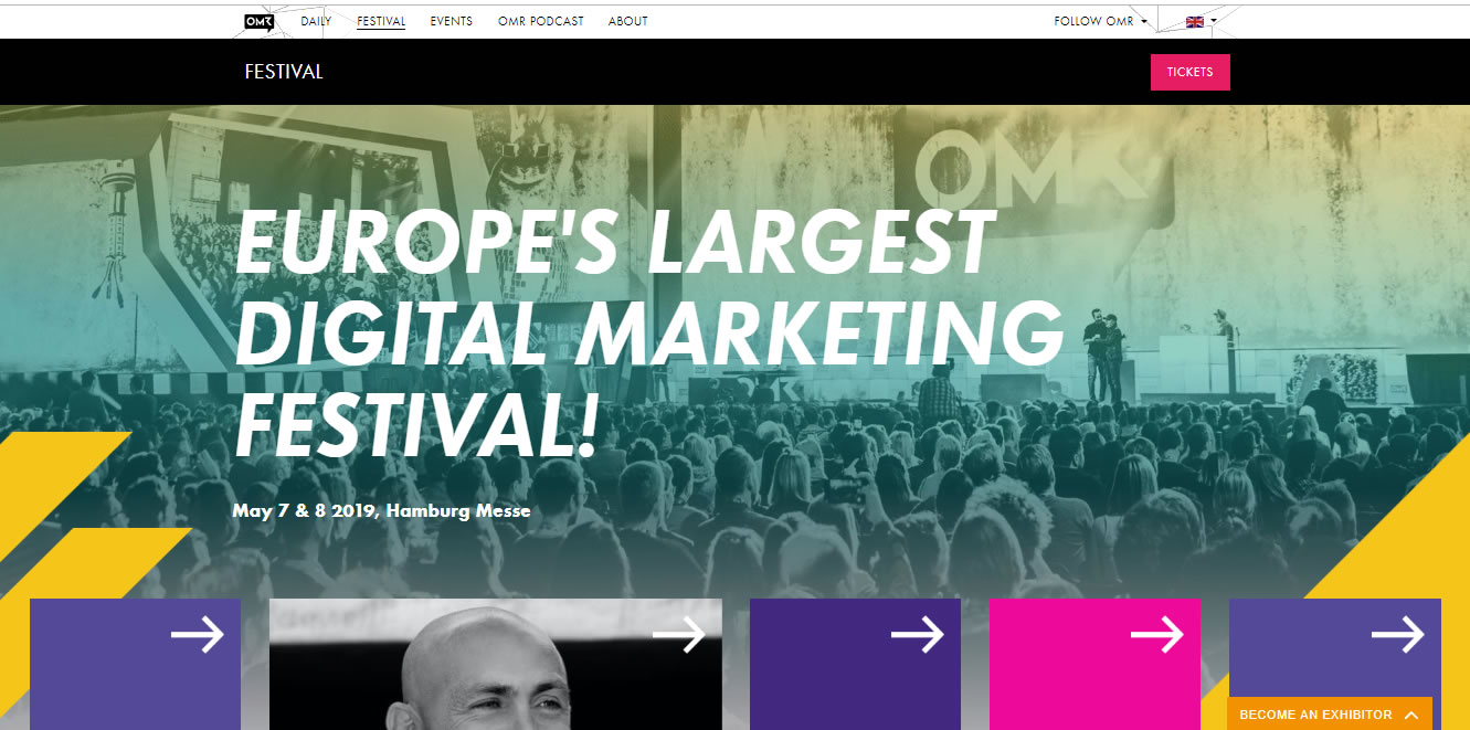 eventos de Marketing Digital en Europa de 2019 - OMR Festival 2019