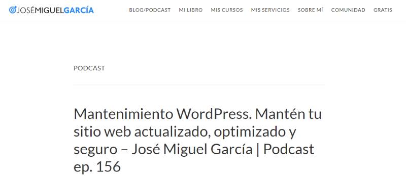 Podcast de José Miguel García