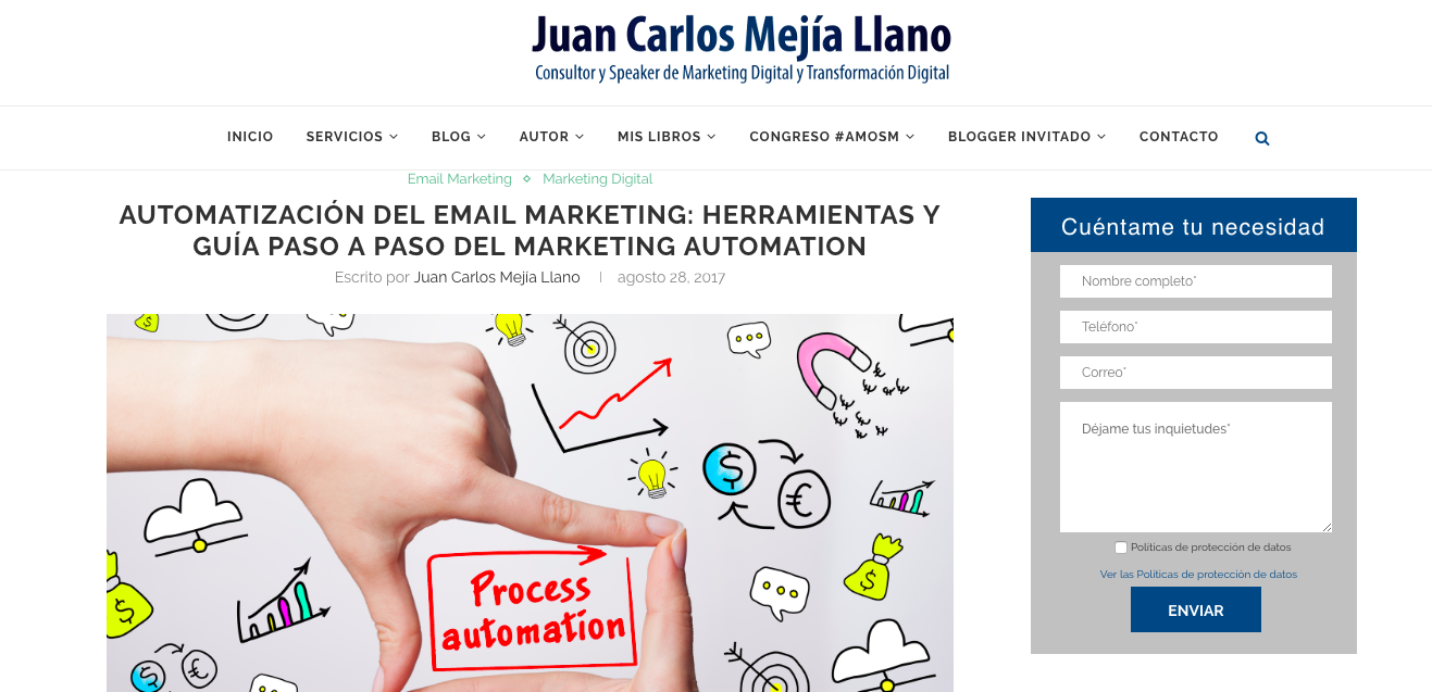 blogs de Email Marketing Automation en LATAM: Juan Carlos Mejía