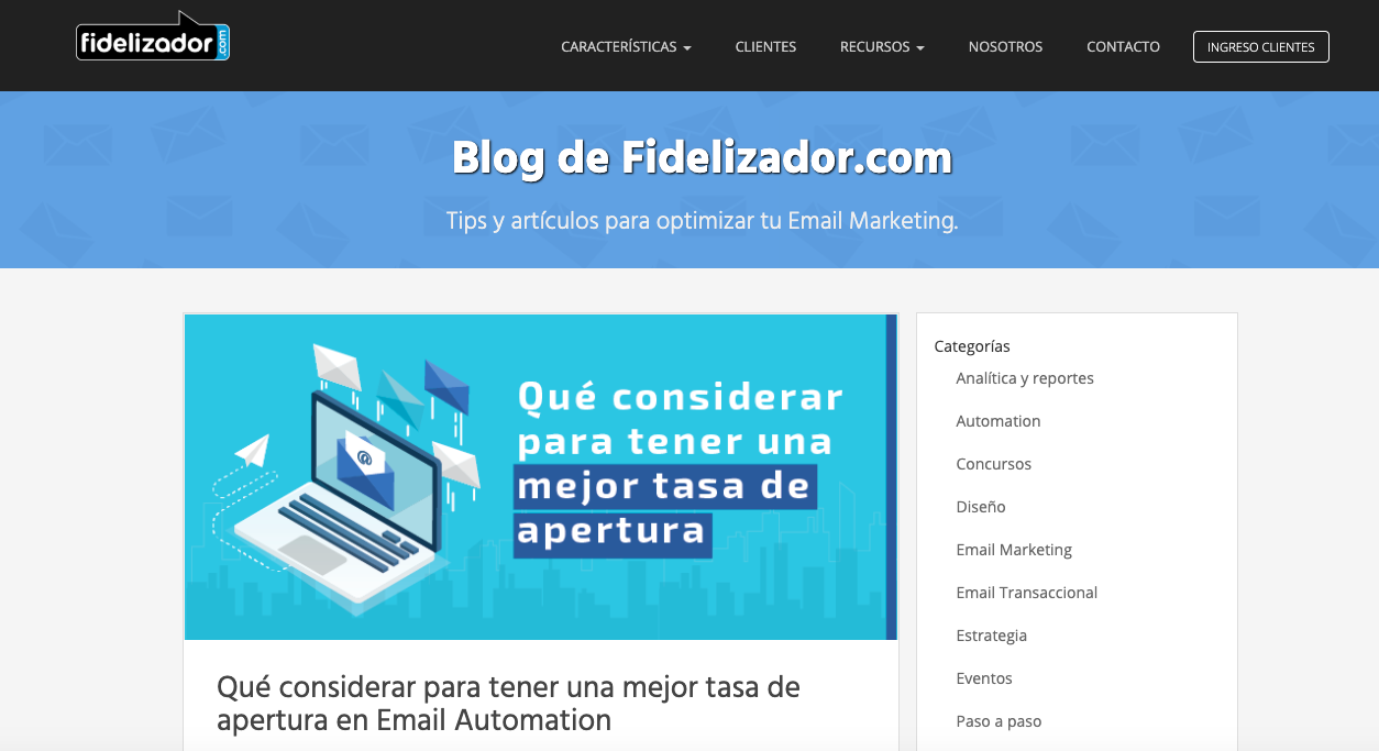 blogs de Email Marketing Automation en LATAM: Fidelizador