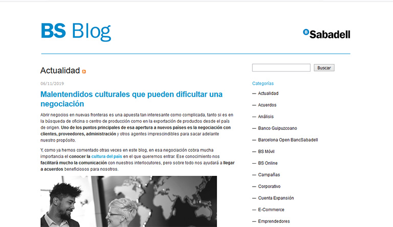 blogs de marcas que trabajan el branded content: Banco Sabadell