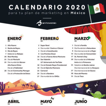 Calendario de Marketing 2020 de México