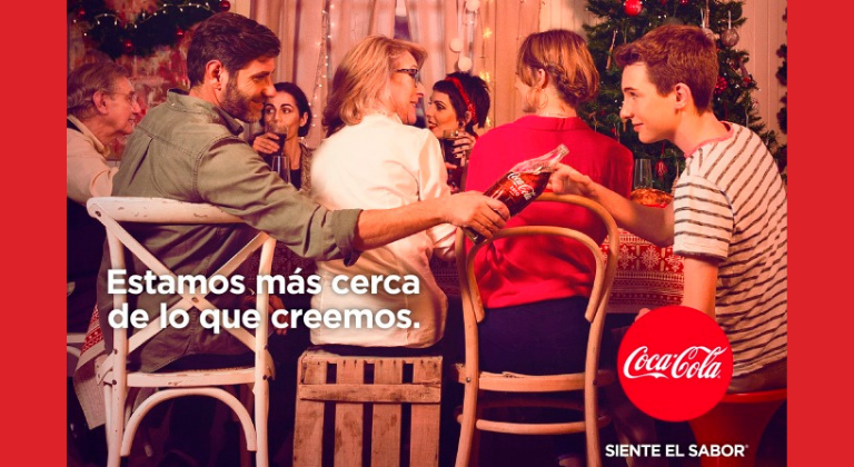 Mensaje navideño de Coca Cola