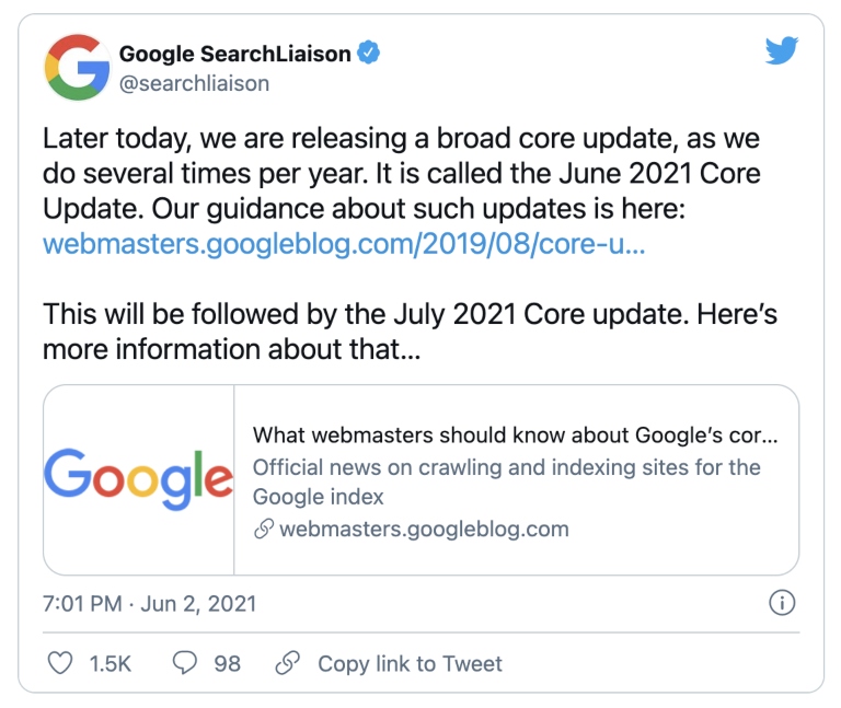 ¿Qué es Google Core Update?