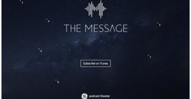 Ejemplo de branded podcast: The Message de General Electric